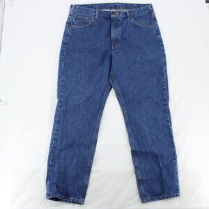 Carhartt Men's Jeans - Relaxed Fit - Heavy-Duty Denim Size 38